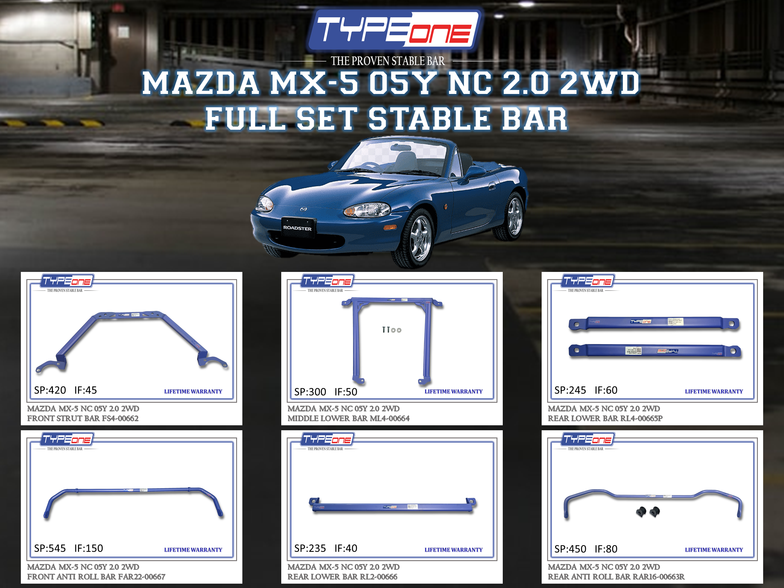(TYPEONE) MAZDA MX-5 05Y NC 2.0 2WD