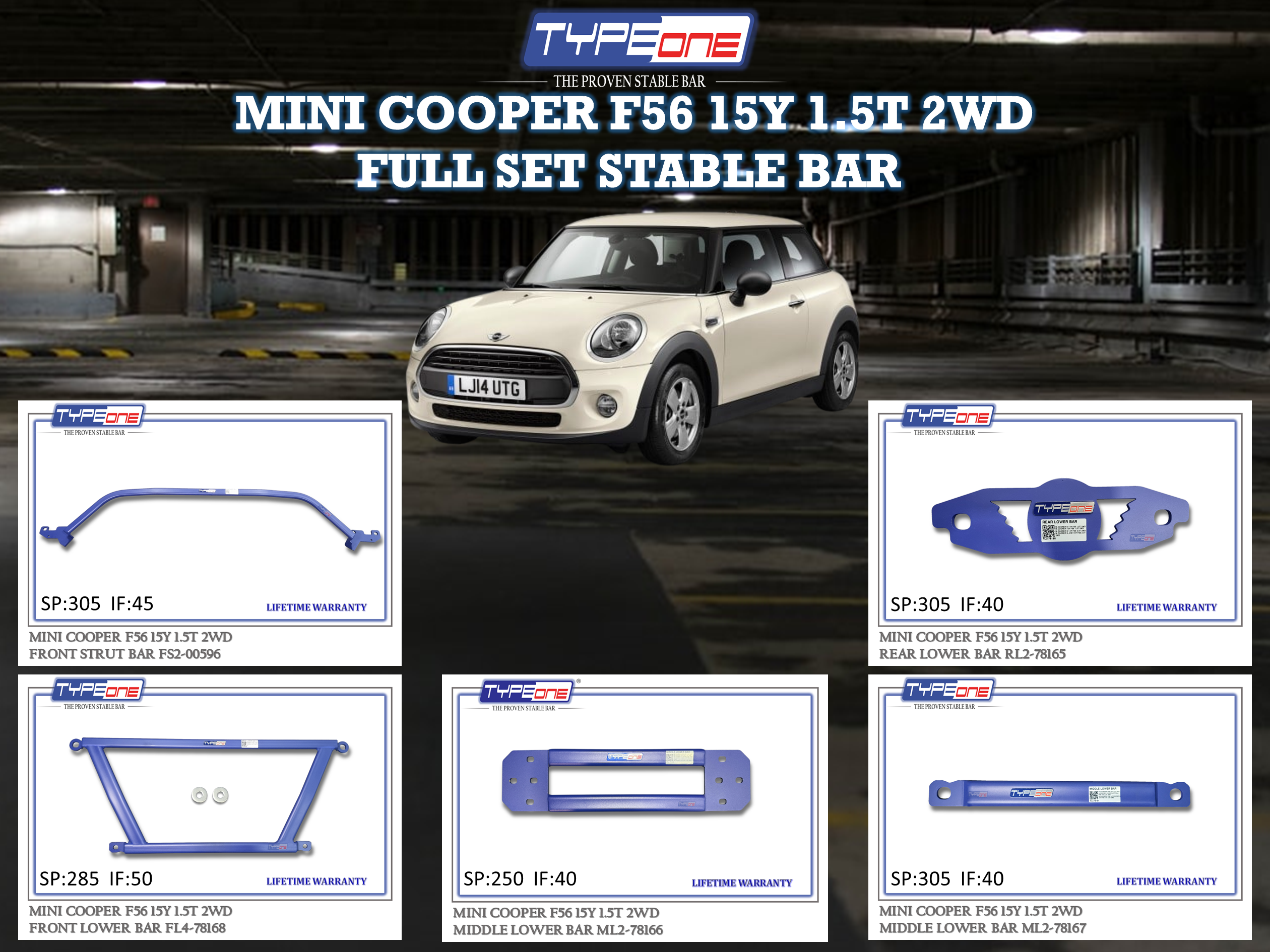 (TYPEONE) MINI COOPER F56 15Y 1.5T 2WD