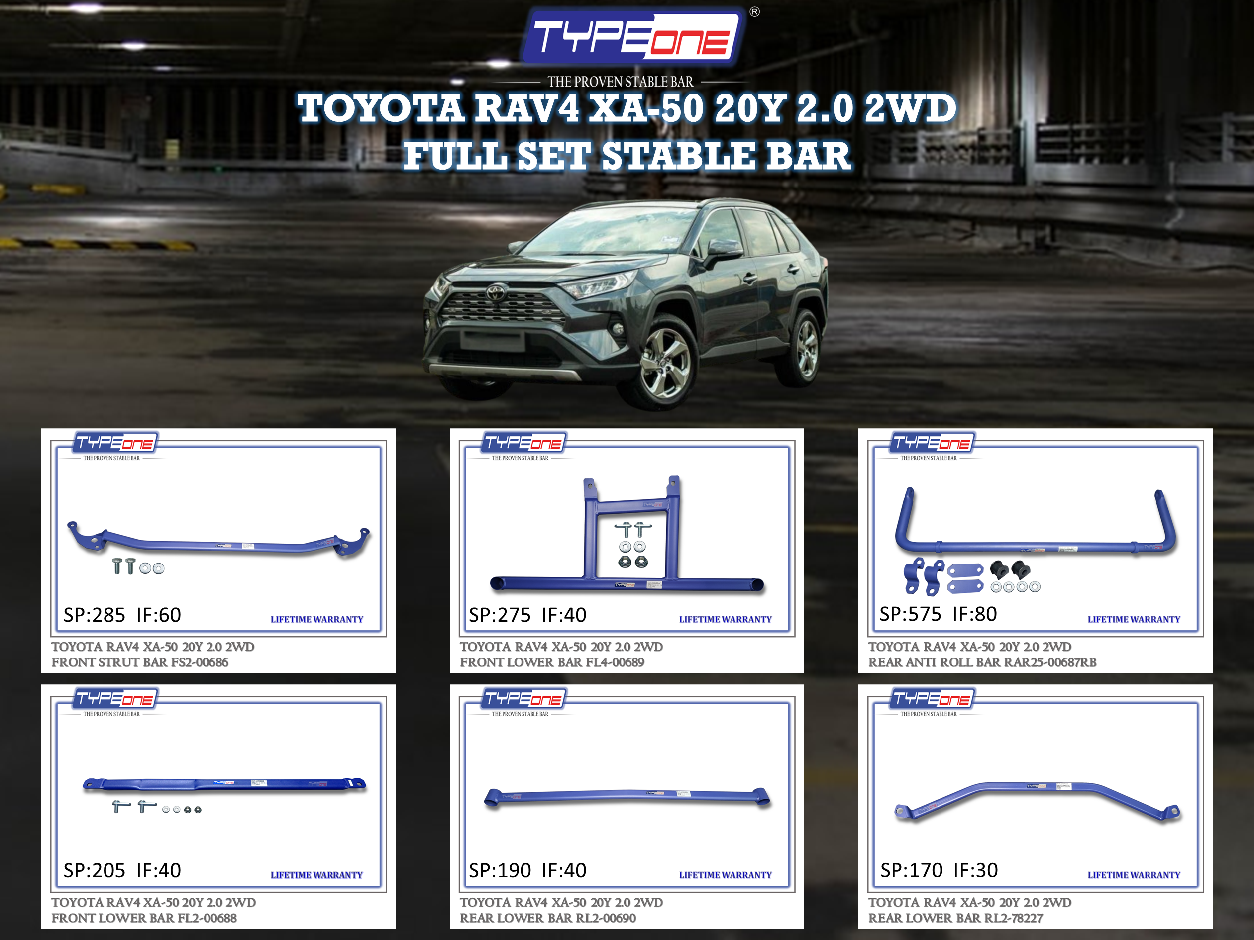 (TYPEONE) TOYOTA RAV4 XA-50 20Y 2.0 2WD