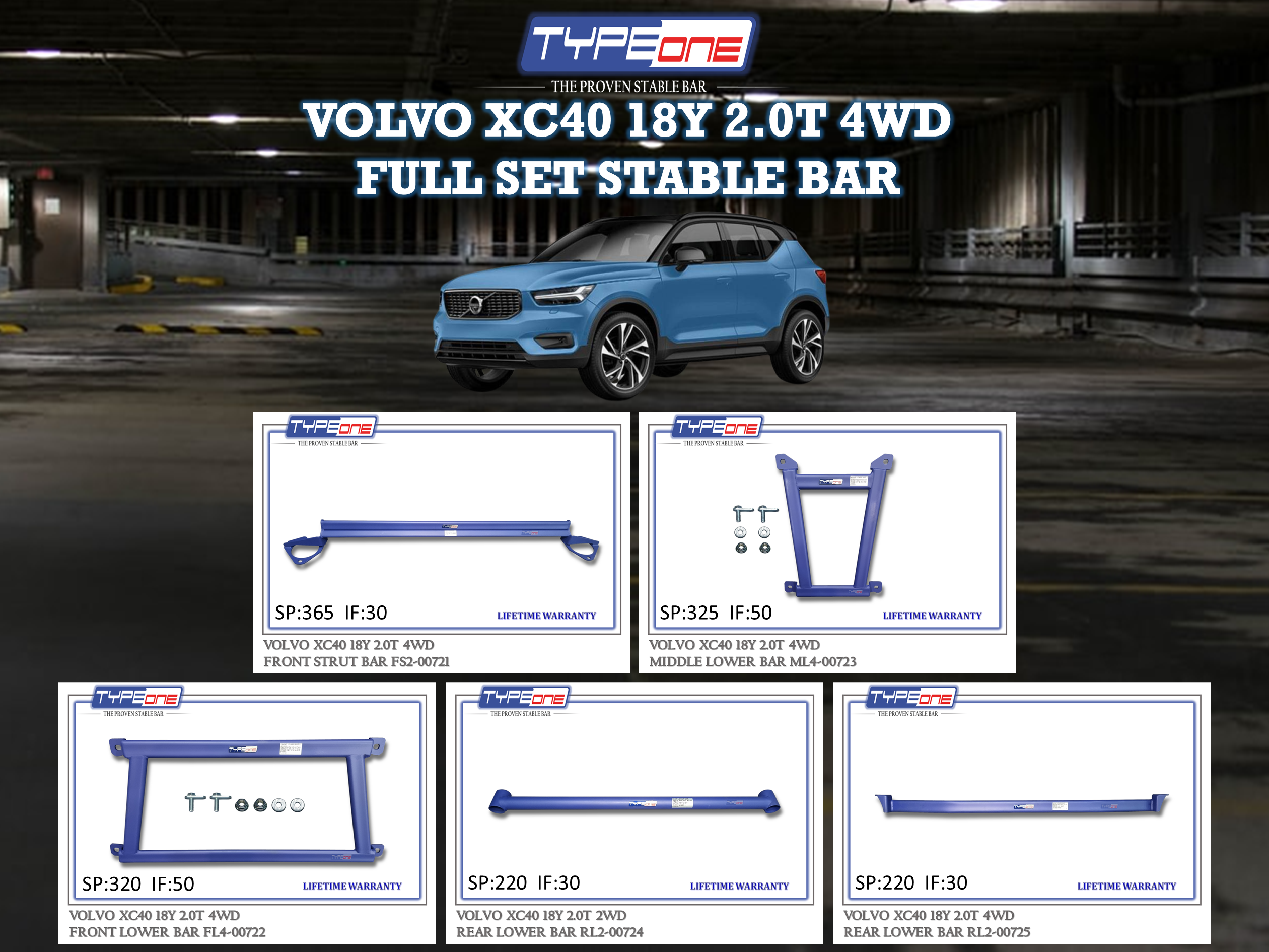 (TYPEONE) VOLVO XC40 18Y 2.0T 4WD