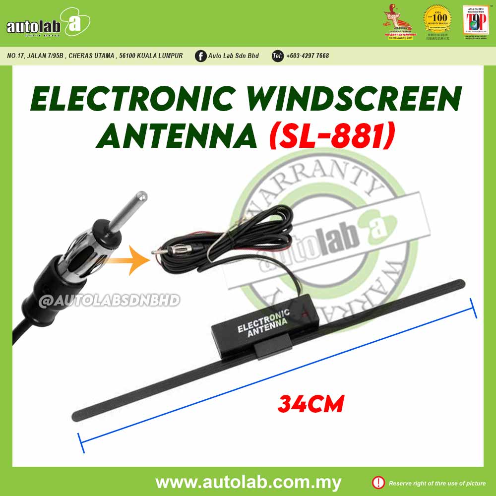 ELECTRONIC WINDSCREEN ANTENNA