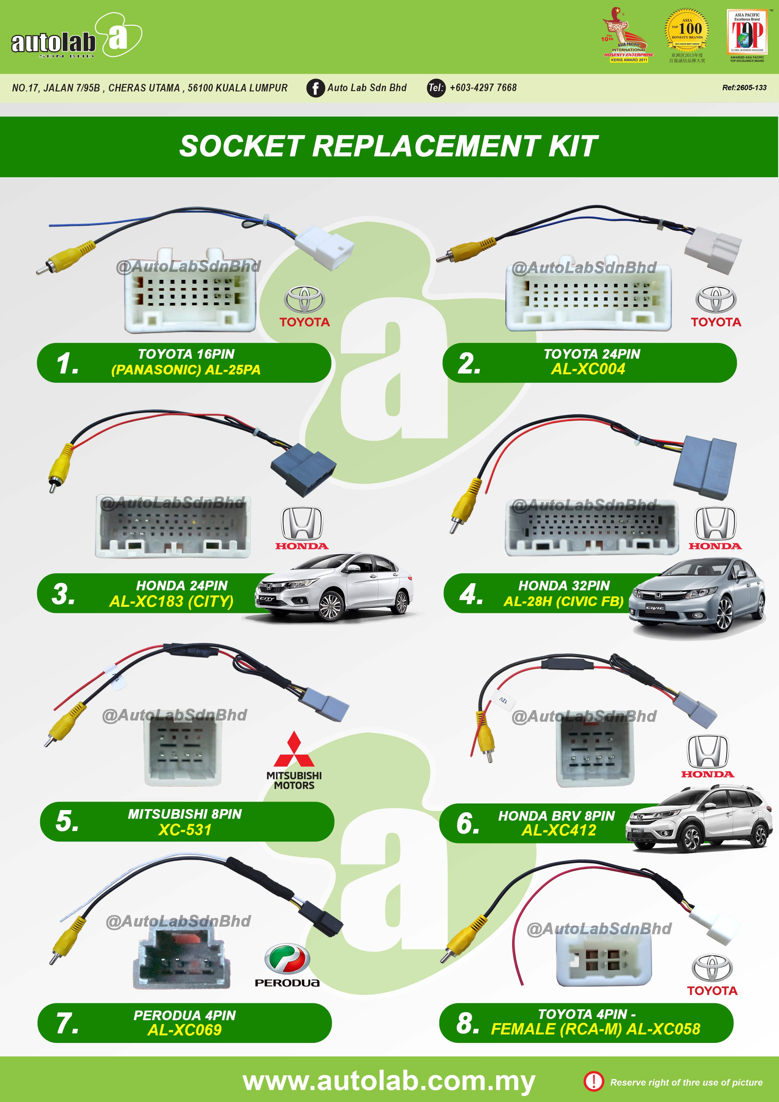 SOCKET REPLACEMENT KIT (USE BACK ORIGINAL PLAYER)