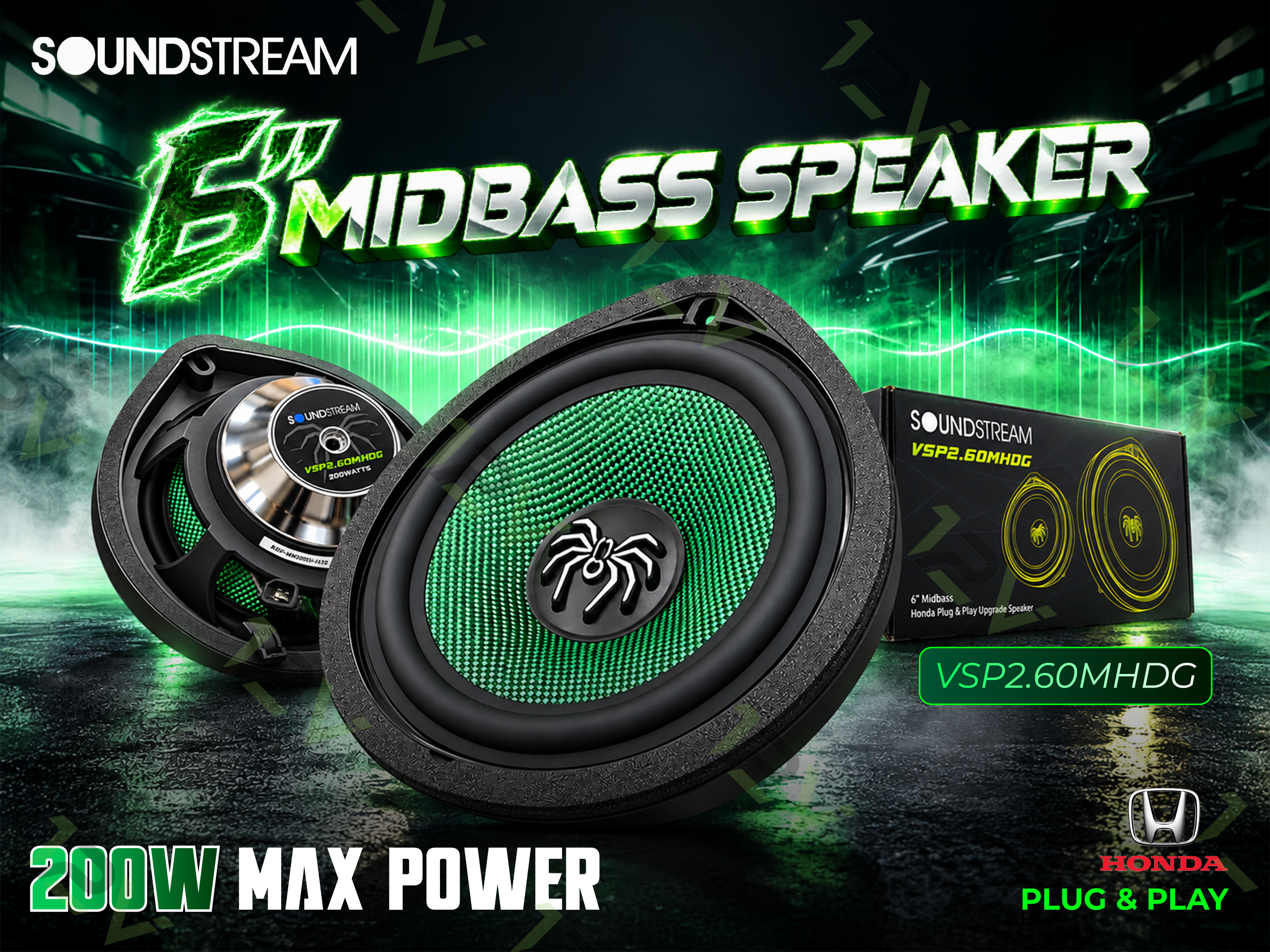 SOUNDSTREAM OEM 6" MIDBASS SPEAKER PRO SERIES HONDA