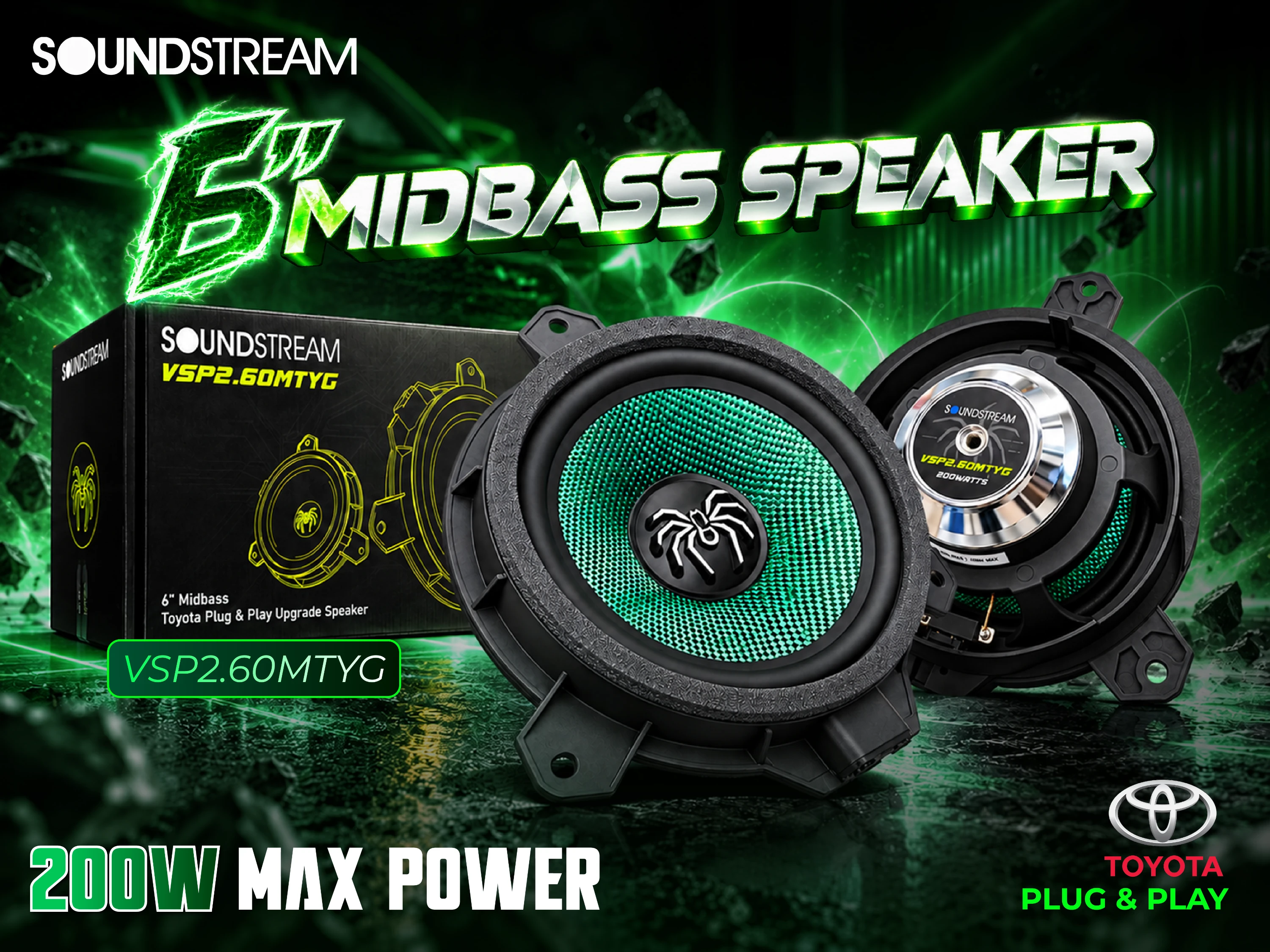 SOUNDSTREAM OEM 6" MIDBASS SPEAKER PRO SERIES TOYOTA