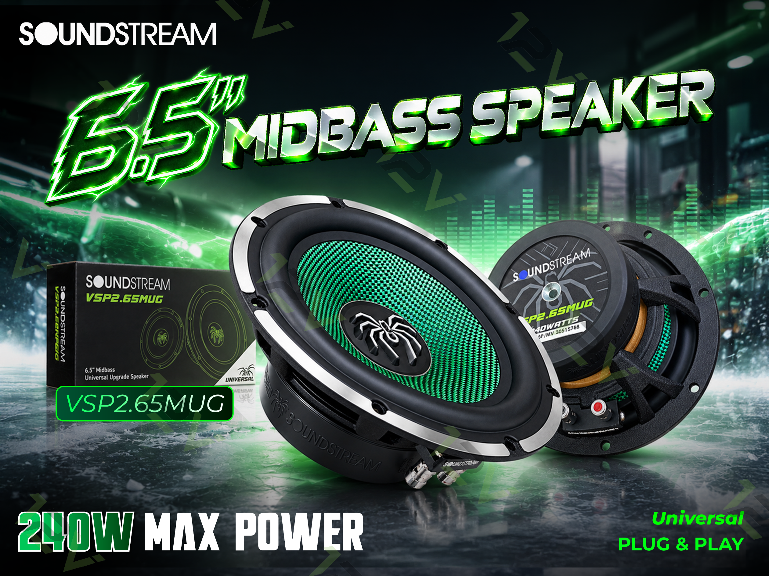 SOUNDSTREAM 6.5" BASSMID SPEAKER
