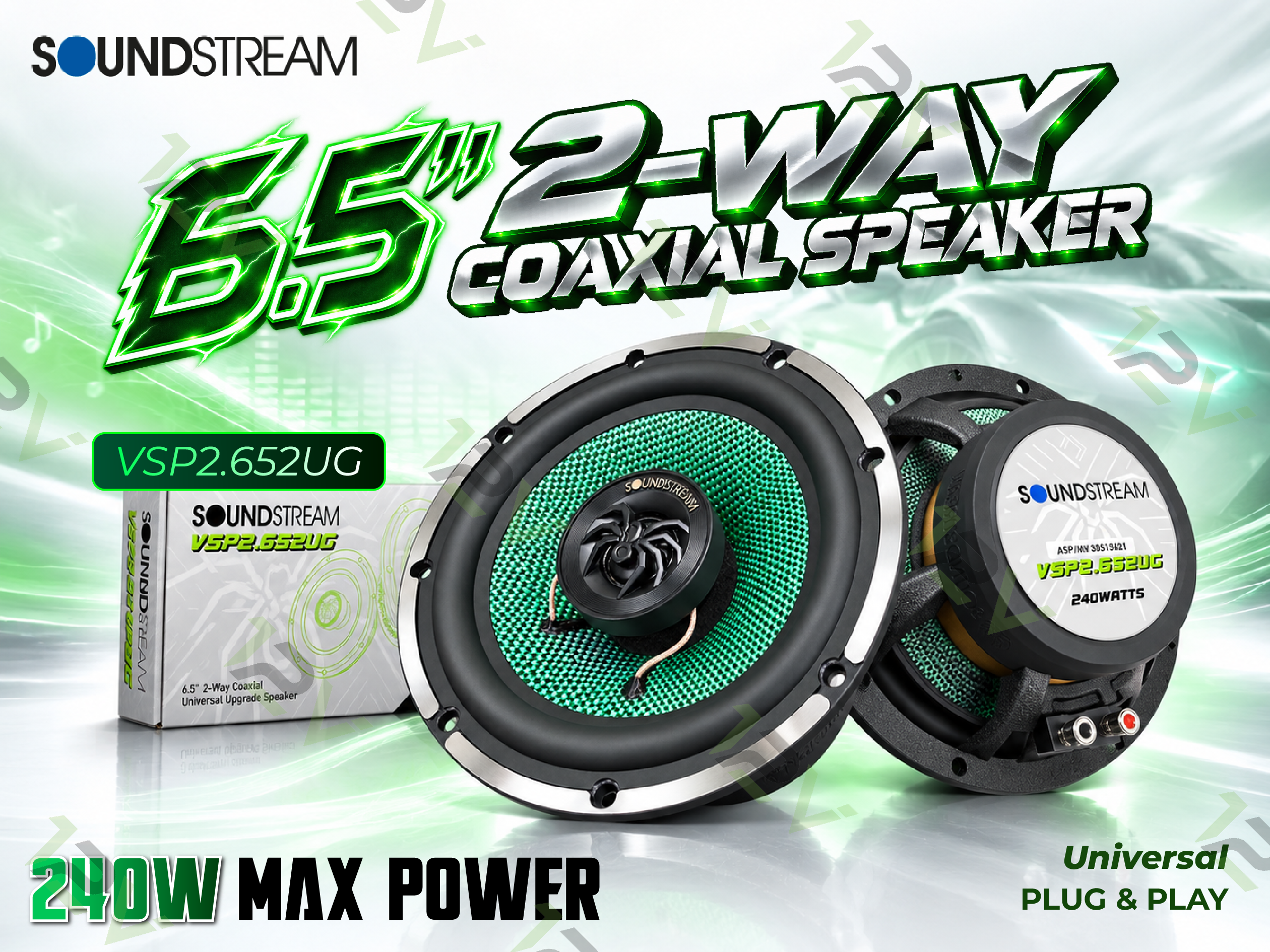SOUNDSTREAM 6.5" 2 WAY COAXIAL SPEAKER