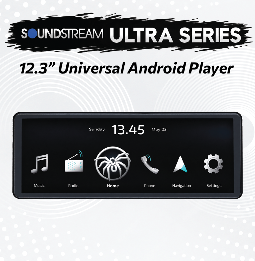 SOUNDSTREAM ULTRA SERIES - 12.3" UNIVERSAL ANDROID PLAYER