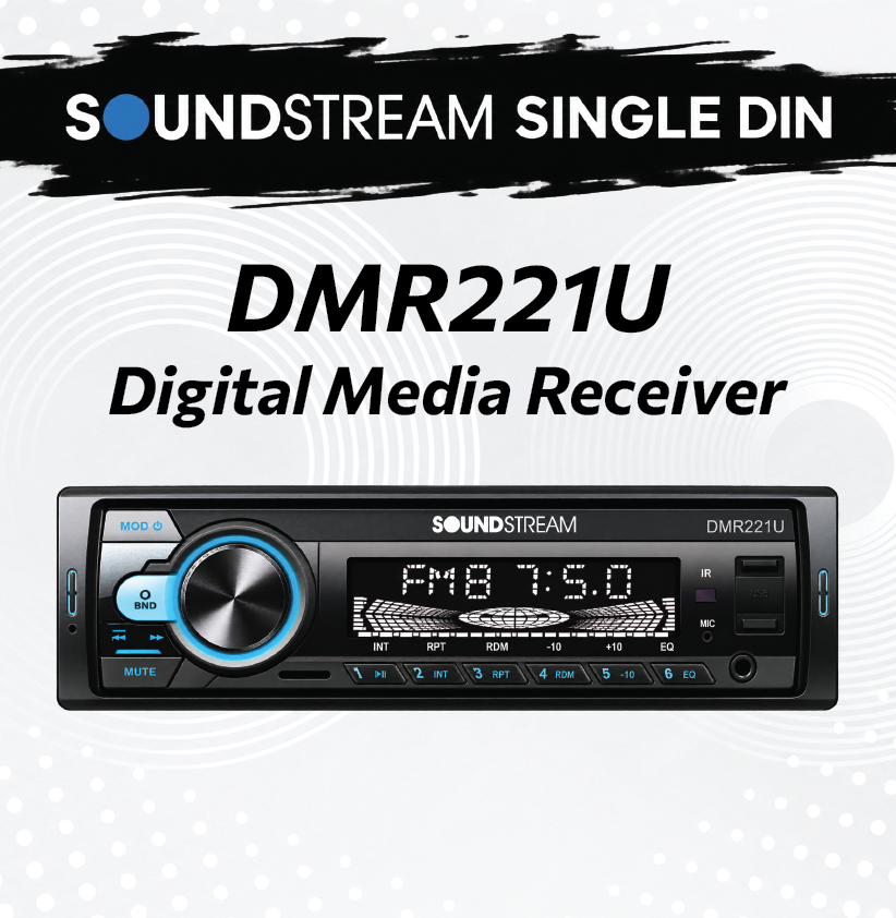 SOUNDSTREAM SINGLE DIN - DMR221U