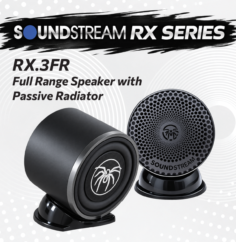 SOUNDSTREAM RX SERIES - FULL RANGE SPEAKER WITH PASSIVE RADIATOR