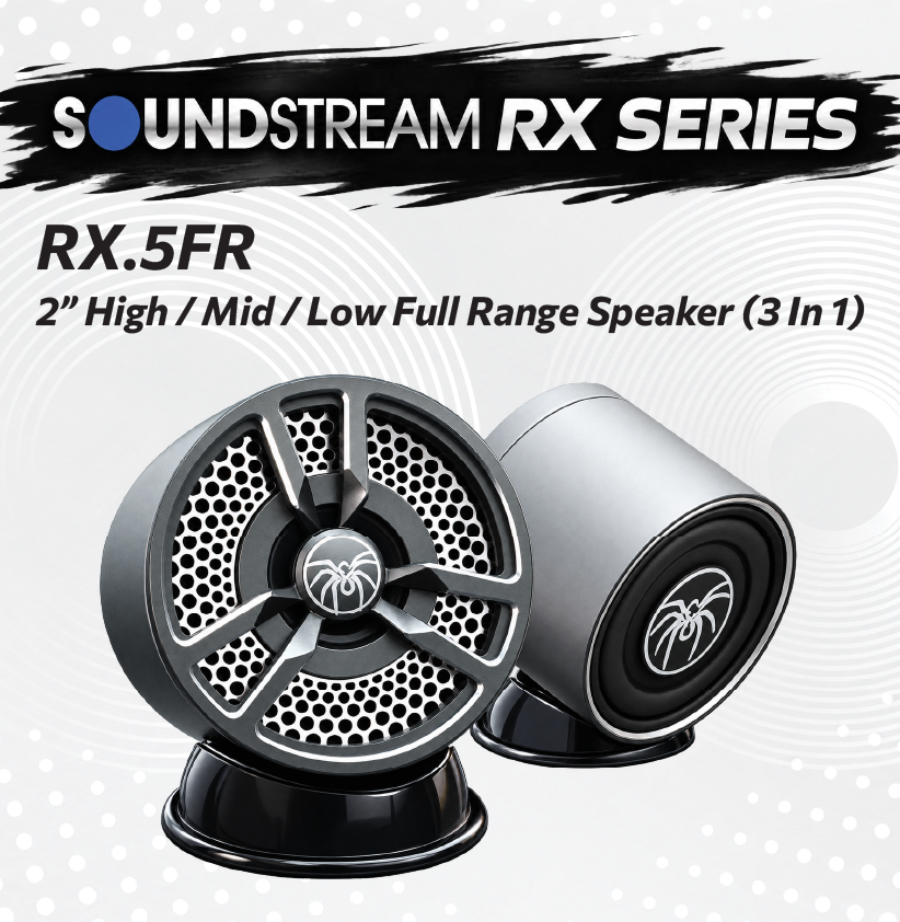 SOUNDSTREAM RX SERIES - 2" HIGH / MID / LOW FULL RANGE SPEAKER (3 IN 1)