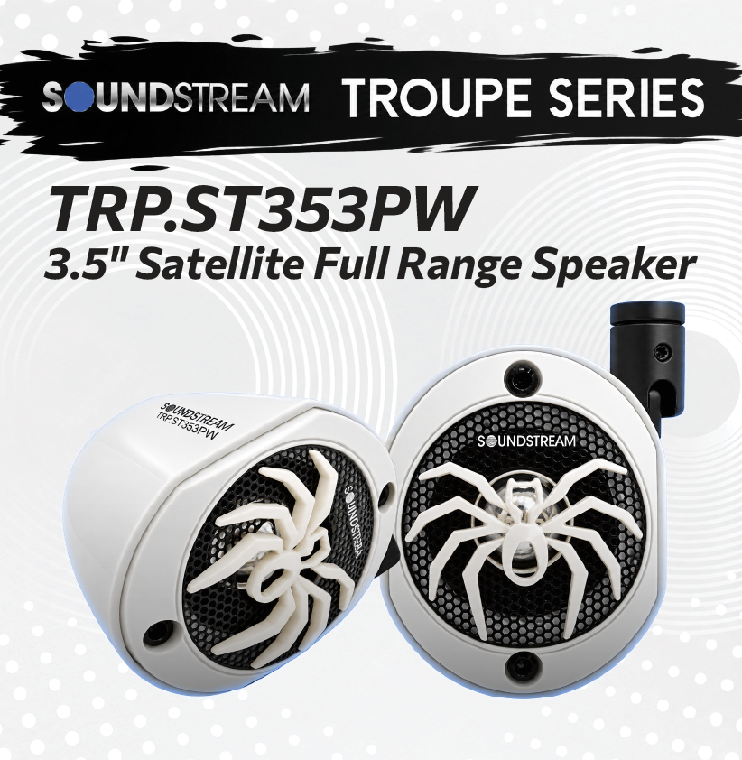 SOUNDSTREAM TROUPE SERIES TRP.ST353PW - 3.5" SATELLITE FULL RANGE SPEAKER